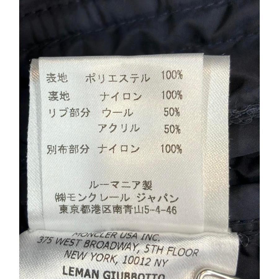 モンクレール ライダースジャケット ブルゾン ロゴワッペン ダブル