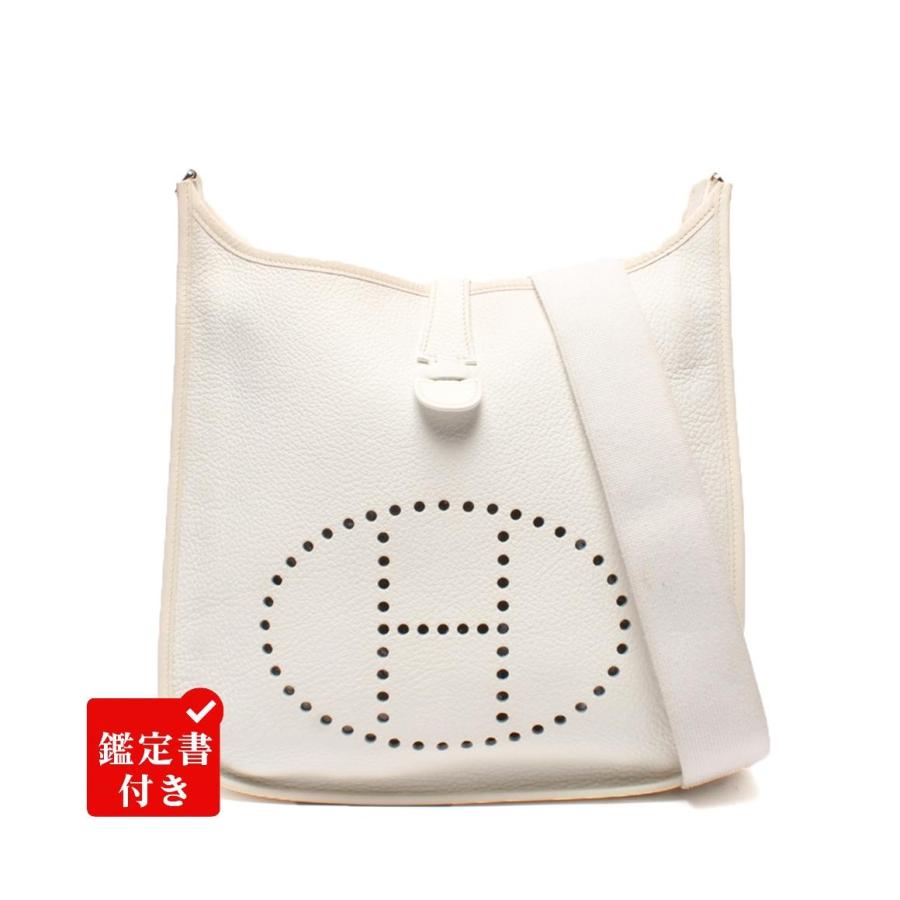エルメス ショルダーバッグ 肩掛け 斜め掛け □K刻印 シルバー金具 エブリン1 PM レディース メンズ HERMES HERMES - エルメス ショルダーバッグ ▢K刻印 シルバー金具 斜め掛け