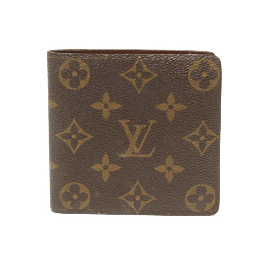 ルイ・ヴィトン 二つ折り財布 ポルトフォイユ マルコ モノグラム  
