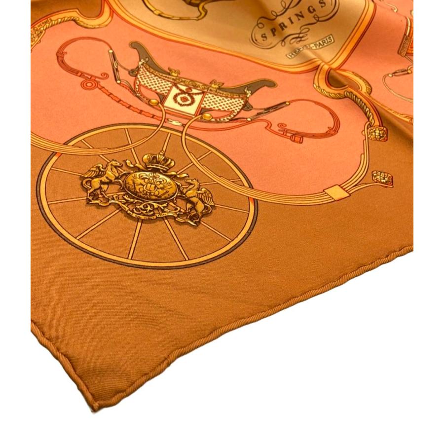 未使用　HERMES エルメス　SPRINGS プチカレ　シルク　スカーフ エルメス スカーフ プチカレ シルク 100% SPRINGS レディース HERMES