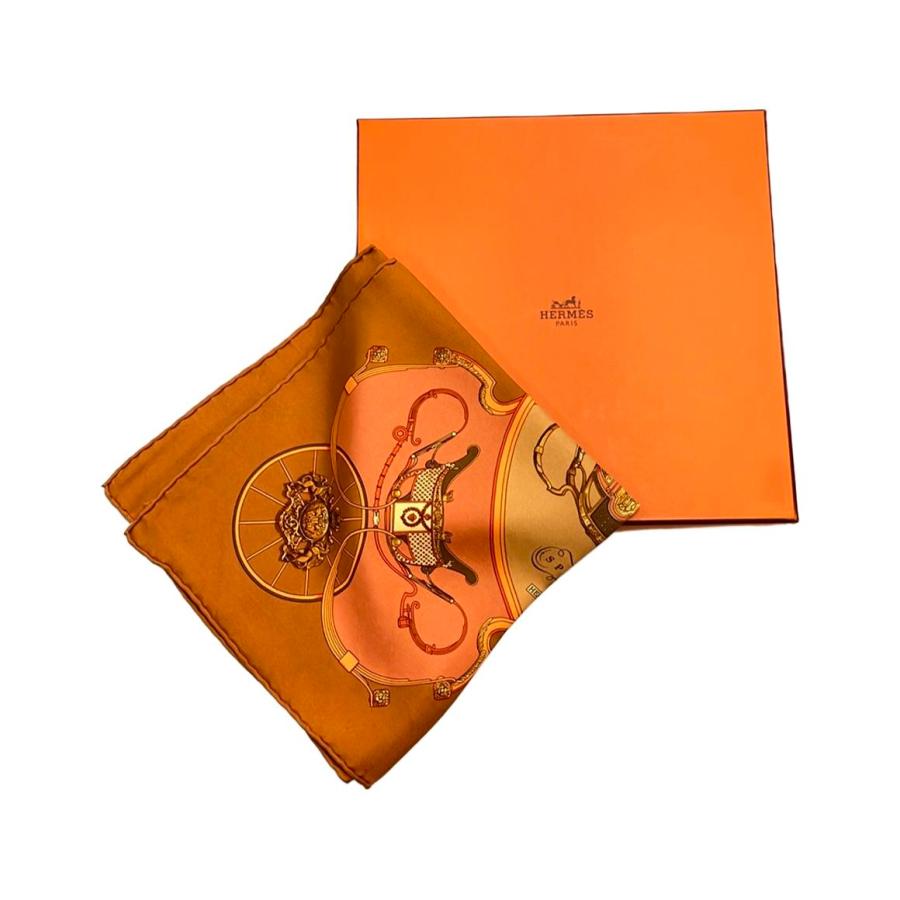 未使用　HERMES エルメス　SPRINGS プチカレ　シルク　スカーフ エルメス スカーフ プチカレ シルク 100% SPRINGS レディース HERMES