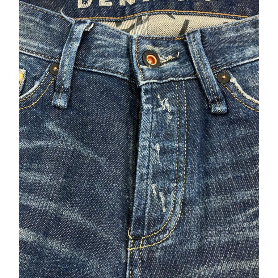 デンハム デニムパンツ RAZOR SLIM FITダメージ加工 メンズ SIZE 27