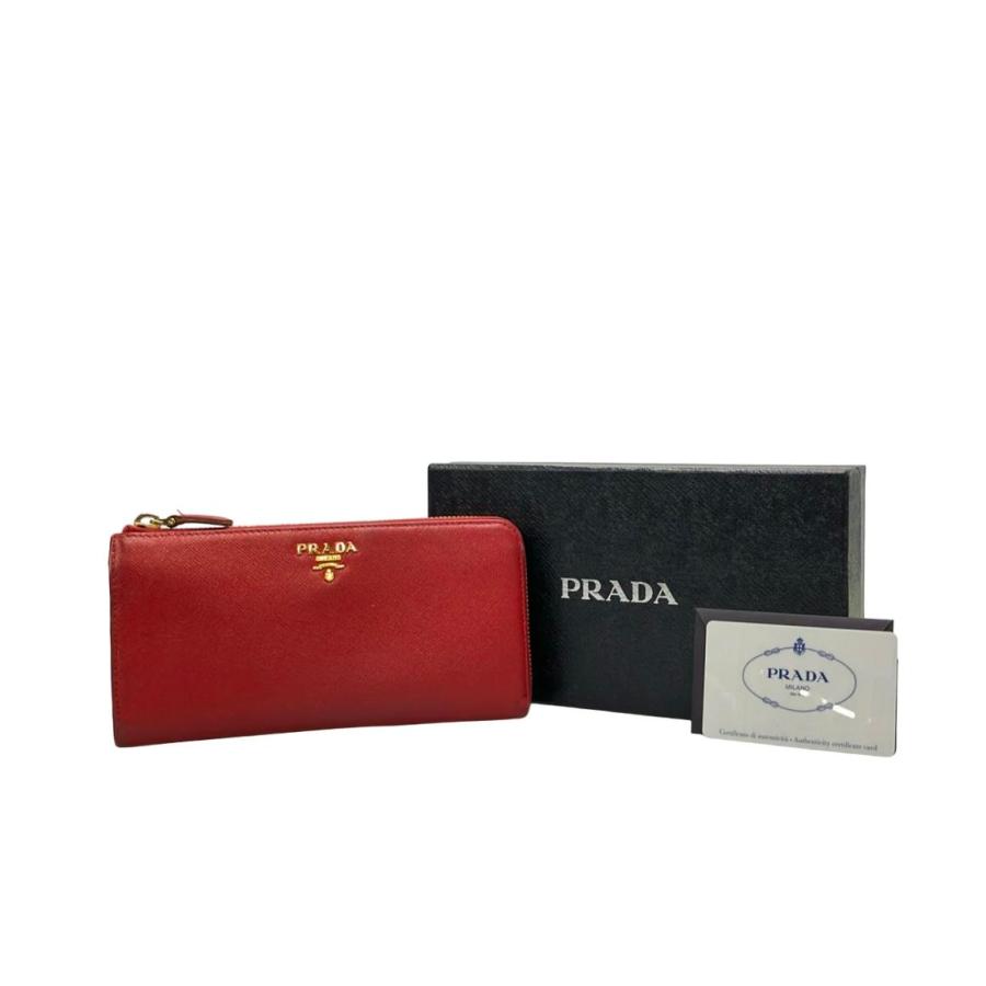 PRADA プラダ/サフィアーノL字ファスナー長財布/1M1183/ブランドバック/Bランク/88【中古】 PRADA プラダ/サフィアーノL字ファスナー長財布/1M1183/ブランドバック