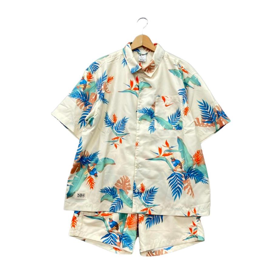 美品 ナイキ フローラル総柄パンツ セットアップ 上下サイズ違い 