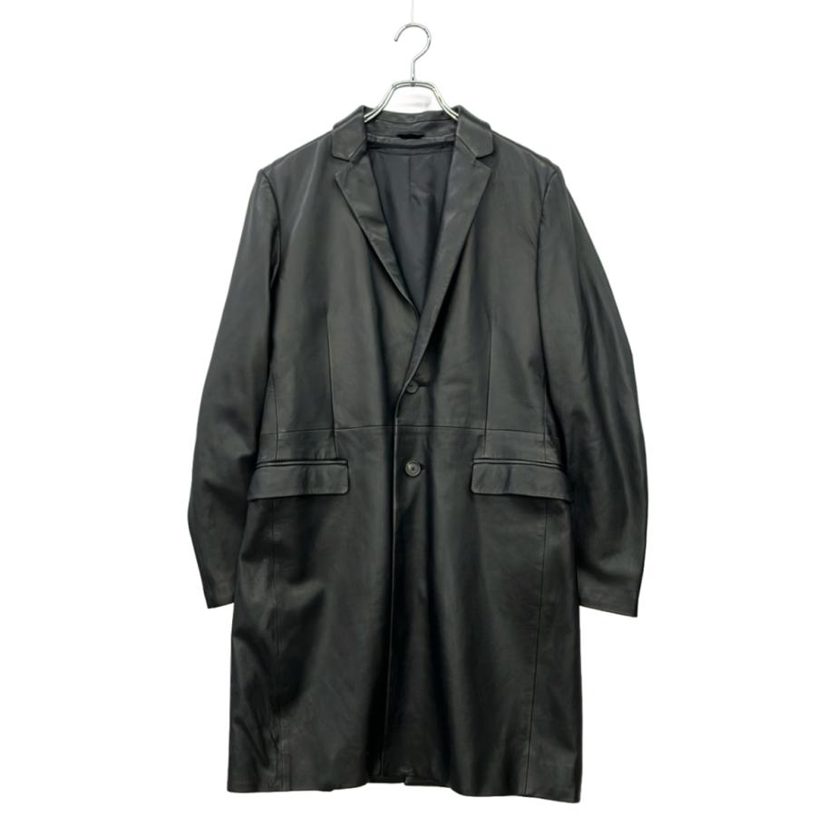 カルバンクライン レザーコート メンズ SIZE L Calvin klein 中古