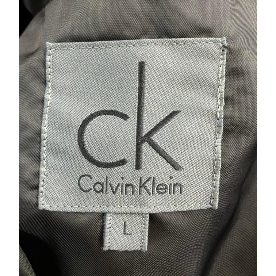 カルバンクライン レザーコート メンズ SIZE L Calvin klein 中古