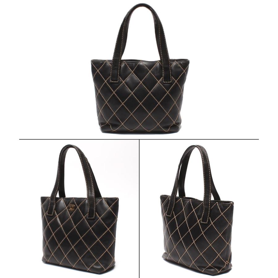 シャネル トートバッグ ゴールド金具 7番台 ワイルドステッチ ココマーク A18126 レディース CHANEL 中古の画像