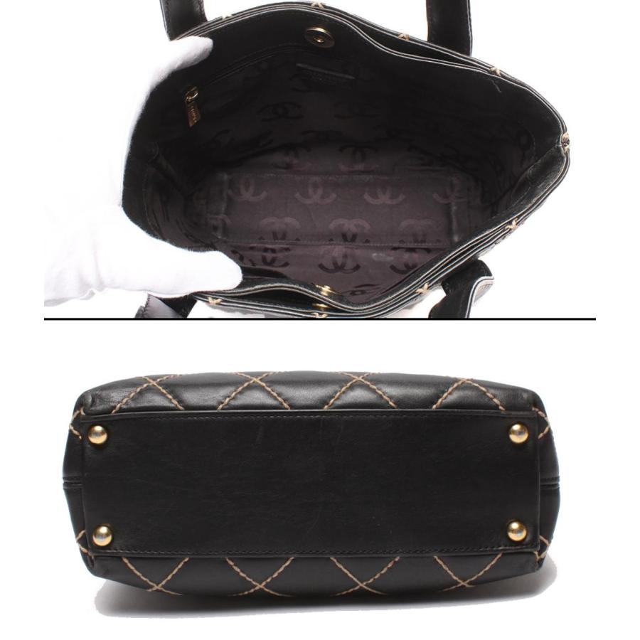 シャネル トートバッグ ゴールド金具 7番台 ワイルドステッチ ココマーク A18126 レディース CHANEL 中古の画像