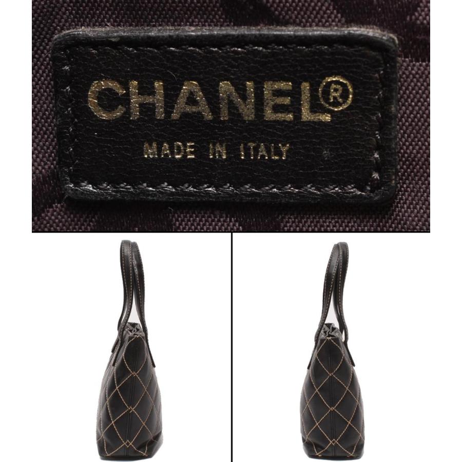 シャネル トートバッグ ゴールド金具 7番台 ワイルドステッチ ココマーク A18126 レディース CHANEL 中古の画像