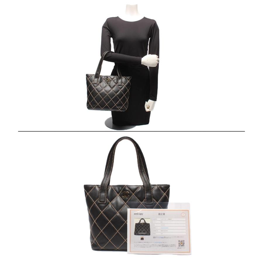 シャネル トートバッグ ゴールド金具 7番台 ワイルドステッチ ココマーク A18126 レディース CHANEL 中古の画像