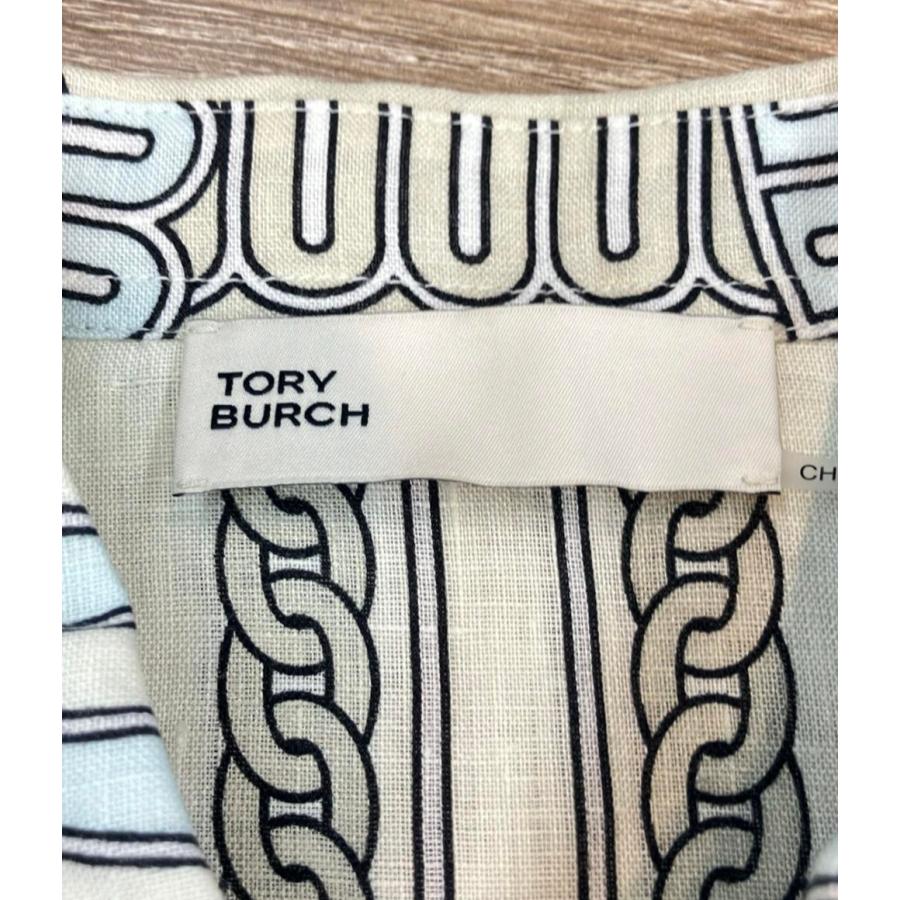 トリーバーチ TORY BURCH セットアップ シャツ スカート 0 7分袖 美品 トリーバーチ セットアップ シャツ パンツ レディース SIZE XS