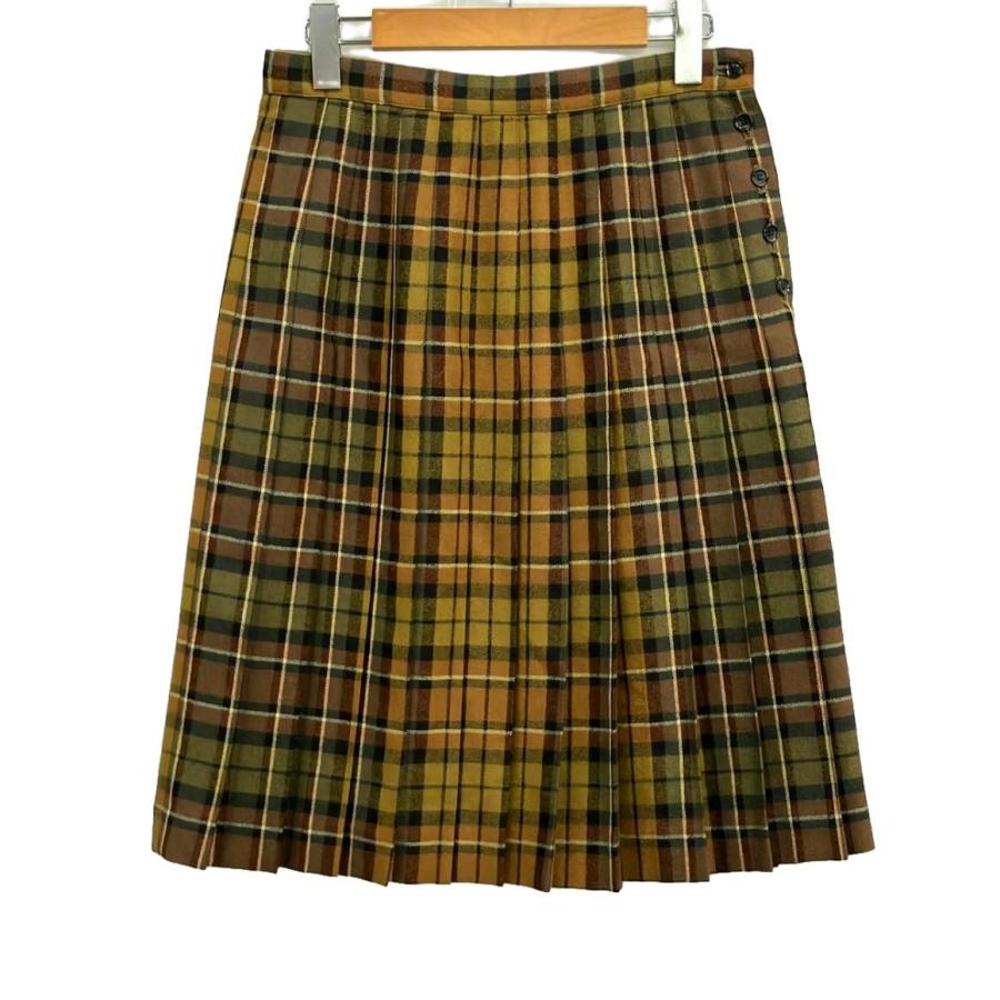 マドモアゼルノンノン プリーツスカート チェック柄 レディース SIZE