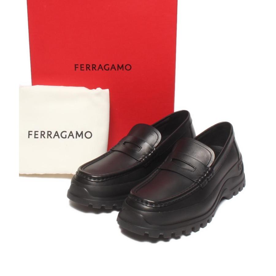 【未使用品】サルバトーレフェラガモ ローファーガンチーニ 7 美品 フェラガモ ローファー ガンチーニ メンズ SIZE 7 FERRAGAMO 中古