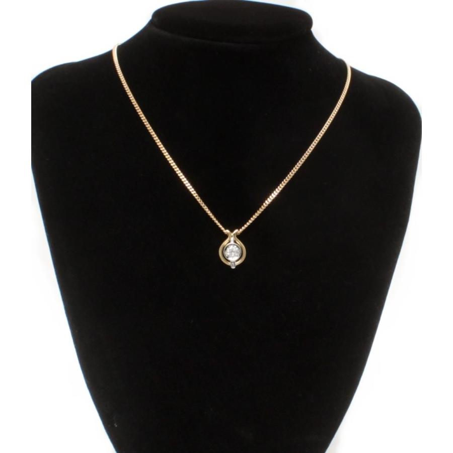 美品 ネックレス K18 Pt900 ダイヤ 0.46ct レディース 中古 : Rehello  
