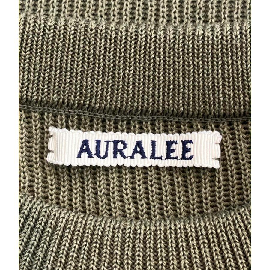 オーラリー 長袖 フラット ヤーン リブ ニット ショート ピーオー A25SP05SY レディース SIZE 1 (S) AURALEE オーラリー 長袖 フラット ヤーン リブ ニット ショート ピーオー