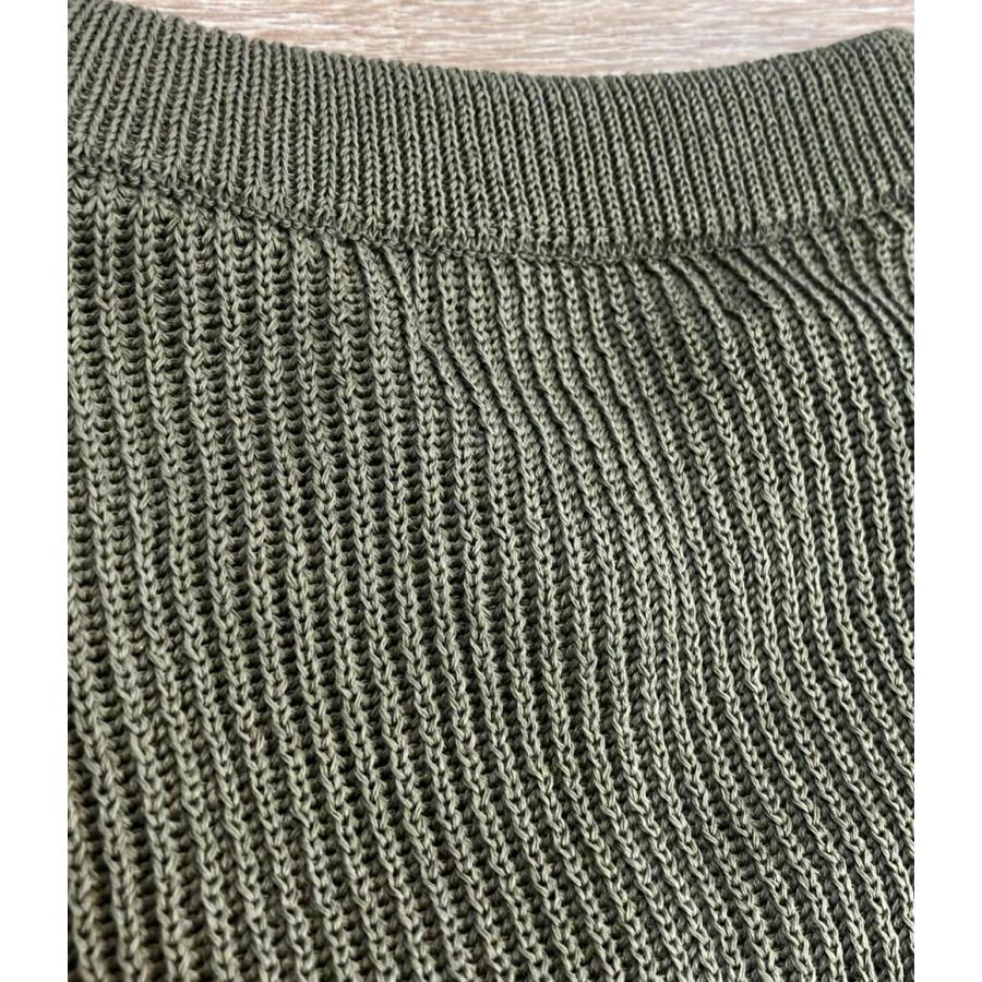 オーラリー 長袖 フラット ヤーン リブ ニット ショート ピーオー A25SP05SY レディース SIZE 1 (S) AURALEE オーラリー 長袖 フラット ヤーン リブ ニット ショート ピーオー