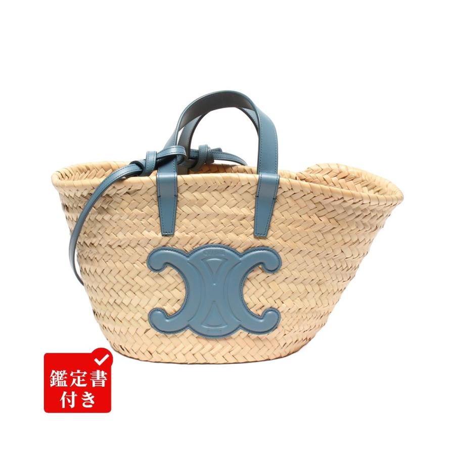 美品 セリーヌ 2way かごバッグ トートバッグ ショルダーバッグ 肩掛け