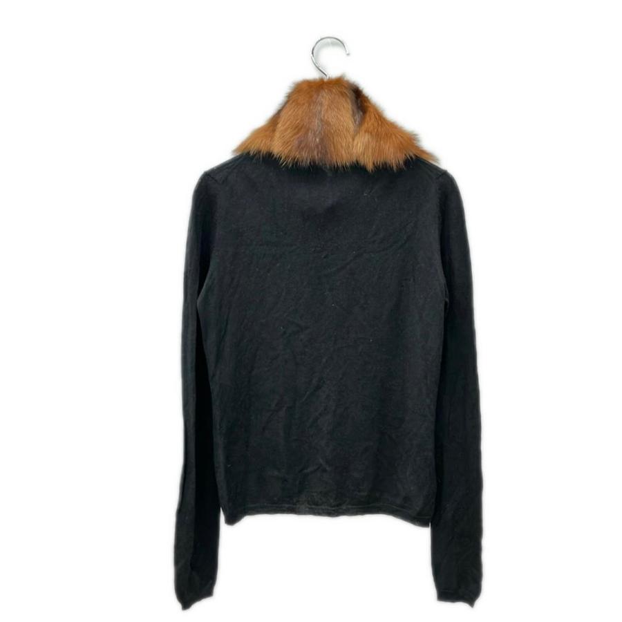 ミュウ 長袖 カーディガン リアルファー付き レディース SIZE 40 (S  