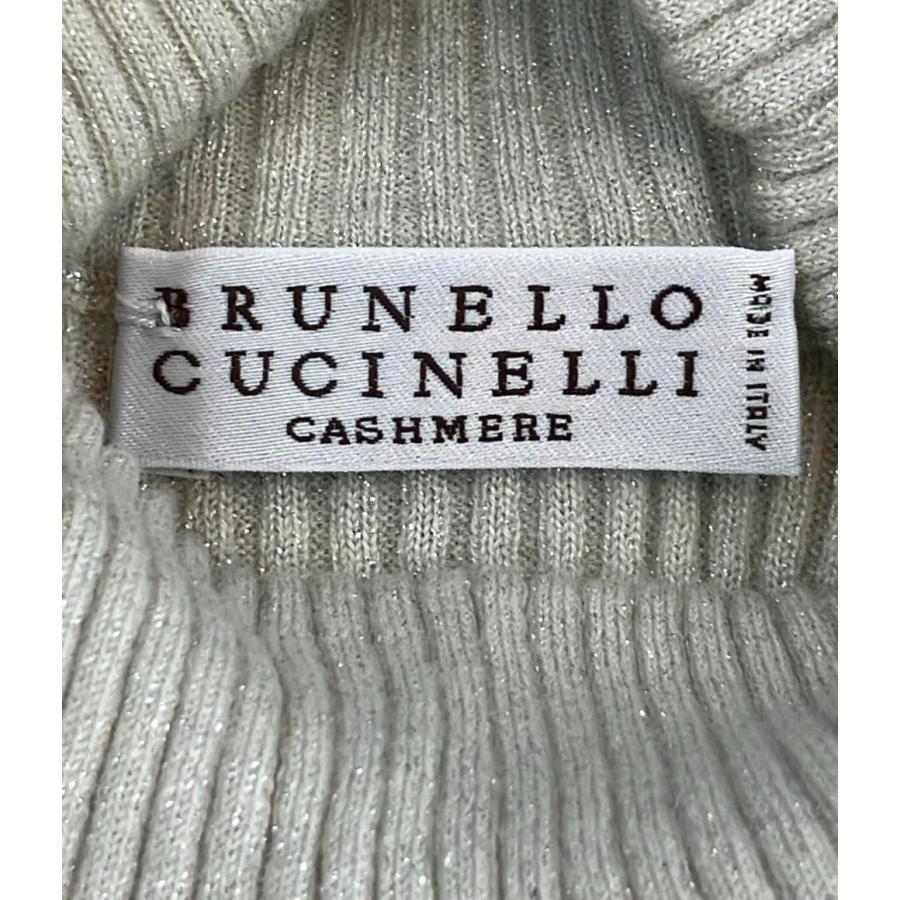 ブルネロクチネリ 半袖ニット ハイネック ラメ レディース SIZE M 