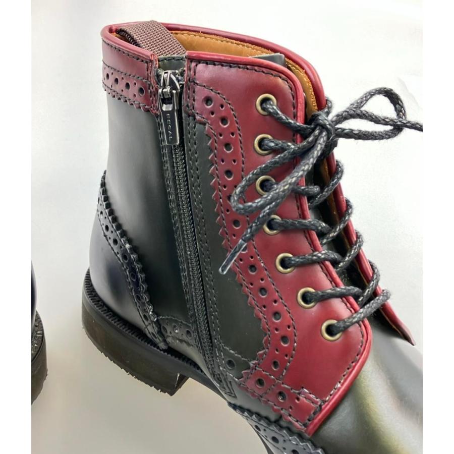 リーガル ウィングチップブーツ サイドジップ メンズ SIZE 25.0 (S