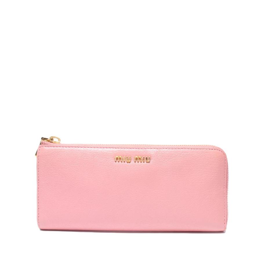ミュウミュウ L字ファスナー長財布 レディース MIUMIU 中古 : Rehello 