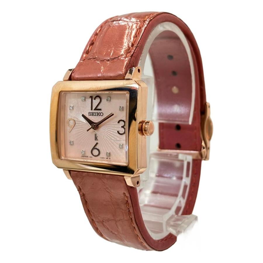 【稼働】セイコー ルキア 腕時計 クォーツ ブラック文字盤 17P ゴールド ssqw046_2.jpg