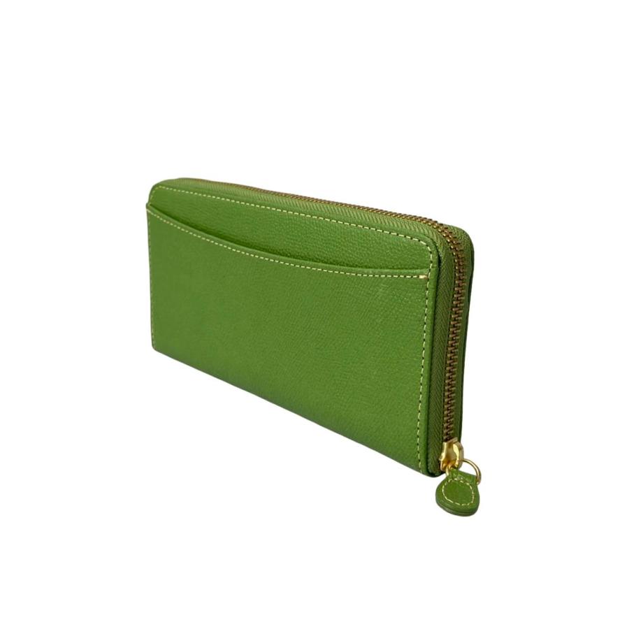 【未使用】kitamura キタムラ 長財布 ラウンドジップ 大容量 グリーン 未使用】kitamura キタムラ 長財布 ラウンドジップ 大容量