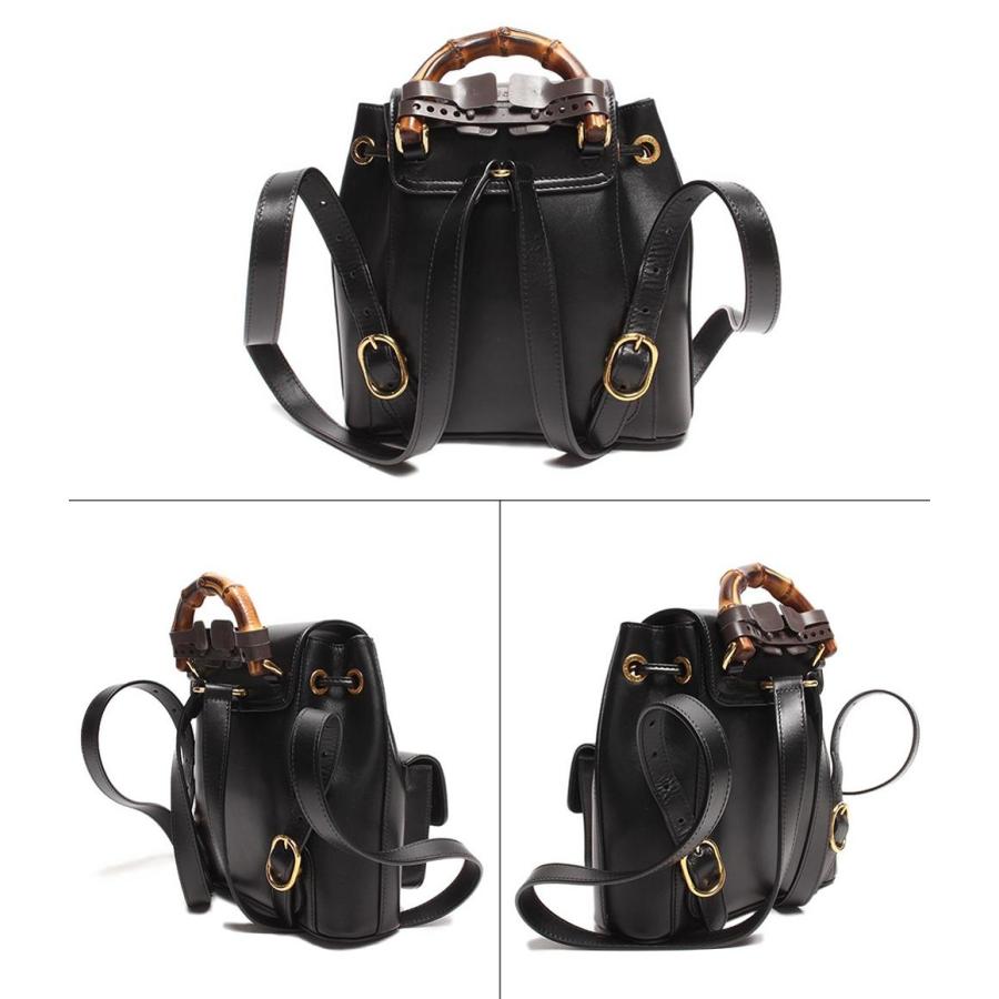 グッチ バックパック リュック ゴールド金具 バンブー 702101