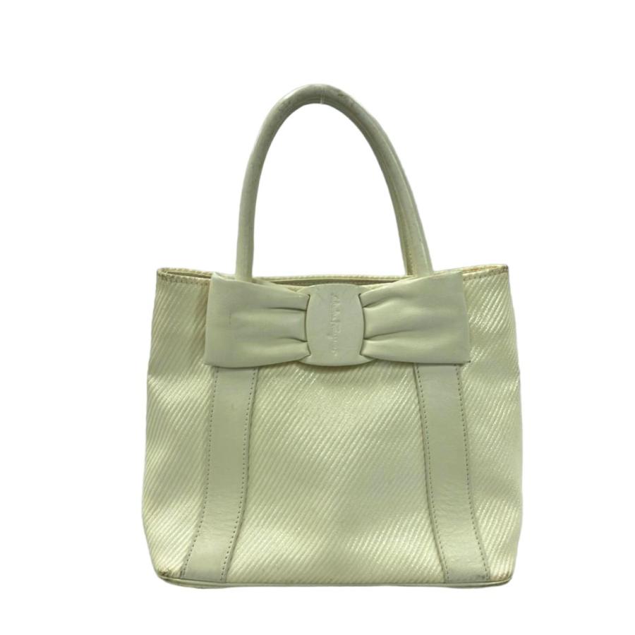 サルヴァトーレフェラガモ リボンレザーミニトートバッグ ハンドバッグ