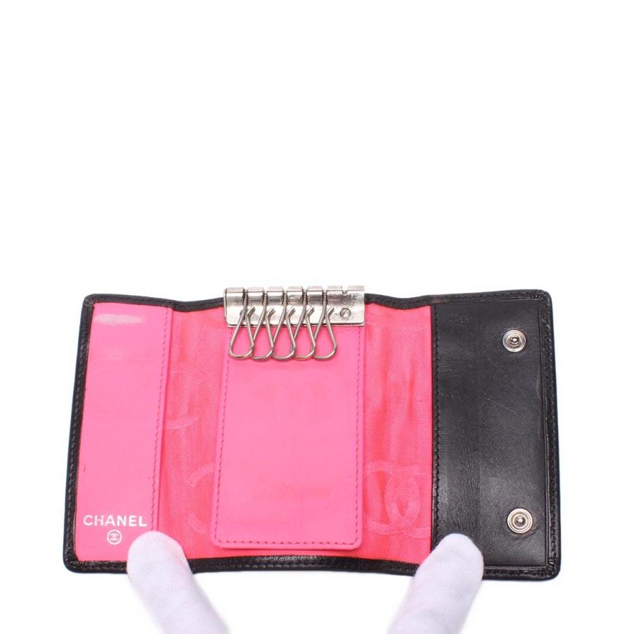 CHANEL　シャネル　カンボンライン　6連　キーケース CHANEL シャネル ココマーク キーケース ブラック ホワイト