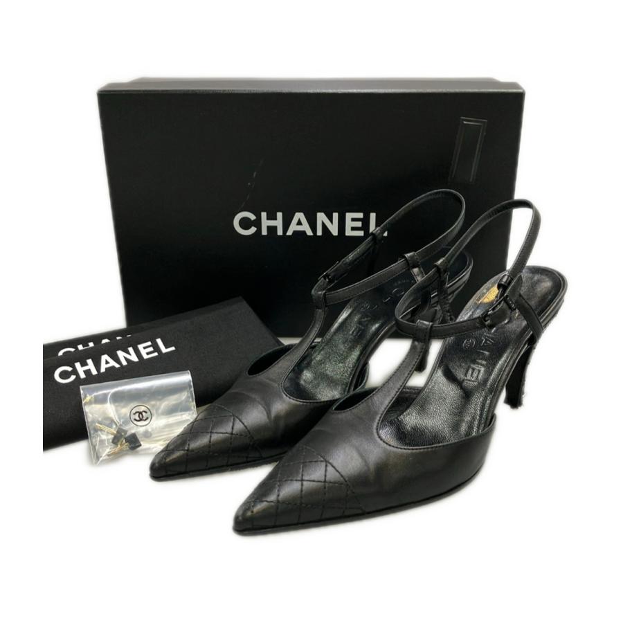シャネル Tストラップサンダル レディース SIZE 35 1/2 CHANEL 中古
