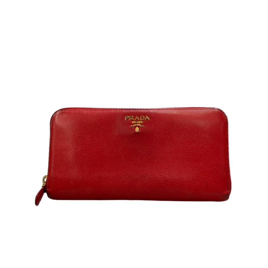 プラダ ラウンドファスナー長財布 レディース PRADA 中古 : Rehello by