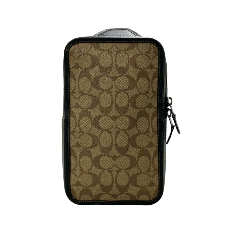 ス*メ様 COACH ボディバッグ C9865 シグネチャー 美品 美品 コーチ ボディバッグ シグネチャー C9865 メンズ COACH 中古
