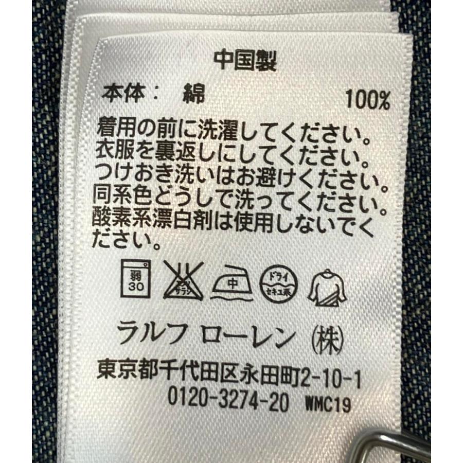 ダブルアールエル 長袖シャツ スリムフィット デニム ウエスタン