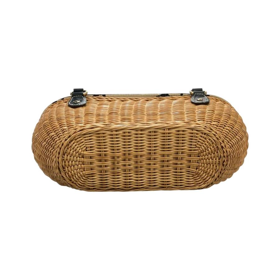 ケイトスペード ハンドバッグ かごバッグ 蓋付き レザー レディース