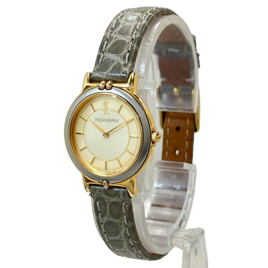 【新品電池交換済み】イヴサンローラン レディース腕時計 2200-228481 イブサンローラン コンビ 2200-228481 YVES SAINT LAURENT サン