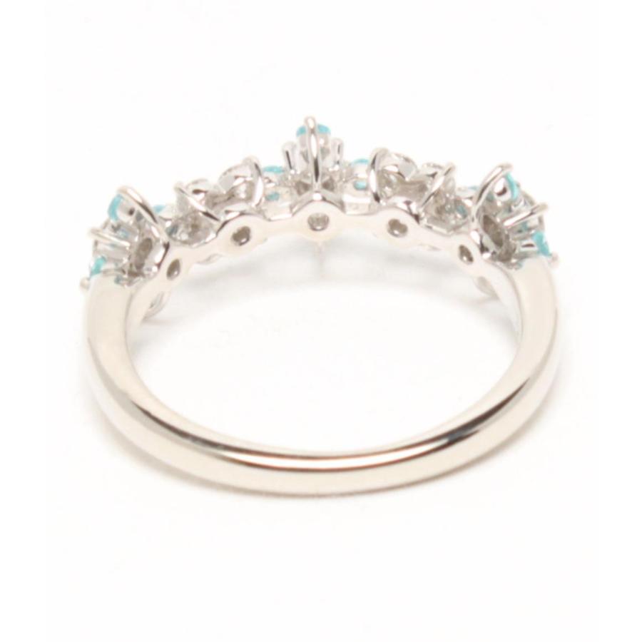 美品 タサキ リング 指輪 Pt900 ダイヤ 0.32ct パライバトルマリン