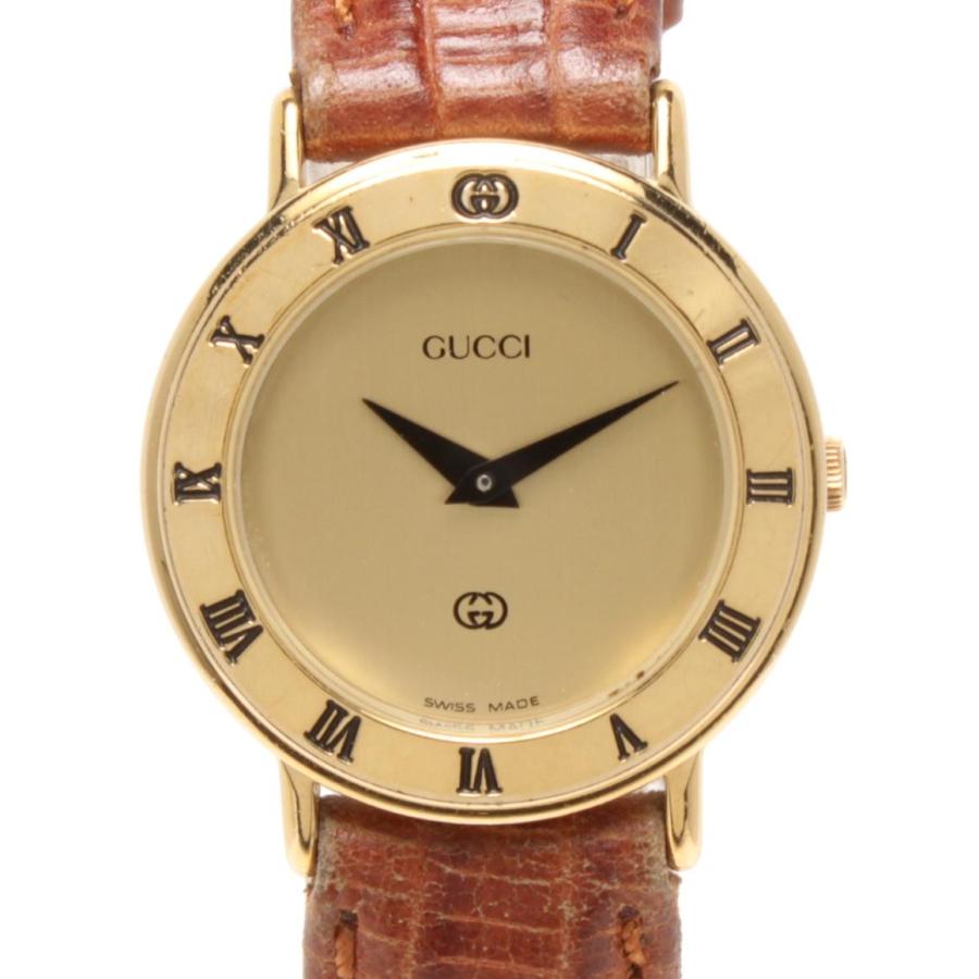 グッチ 腕時計 クオーツ ゴールド 3000L レディース GUCCI 中古