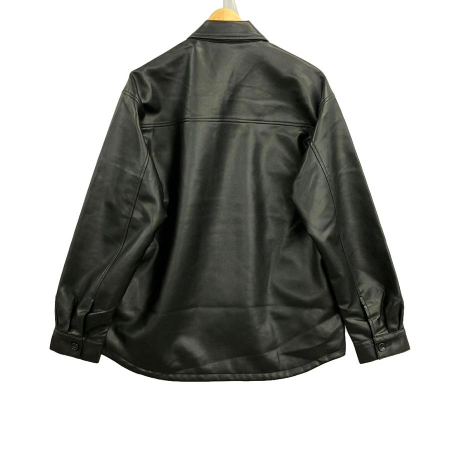 美品　ナノユニバースnano・universe レザージャケット　Mサイズ ナノユニバース フェイクレザージャケット メンズ SIZE M (M