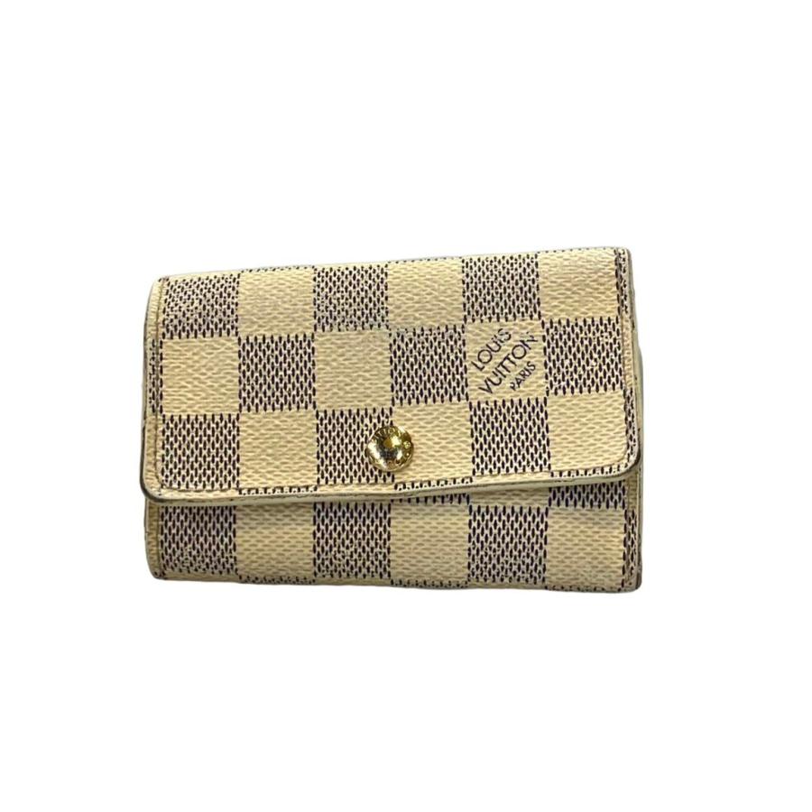 LOUIS VUITTON ダミエ アズール ミュルティクレ 6連キーケース美品 ルイヴィトン 6連キーケース ミュルティクレ6 ダミエ アズール