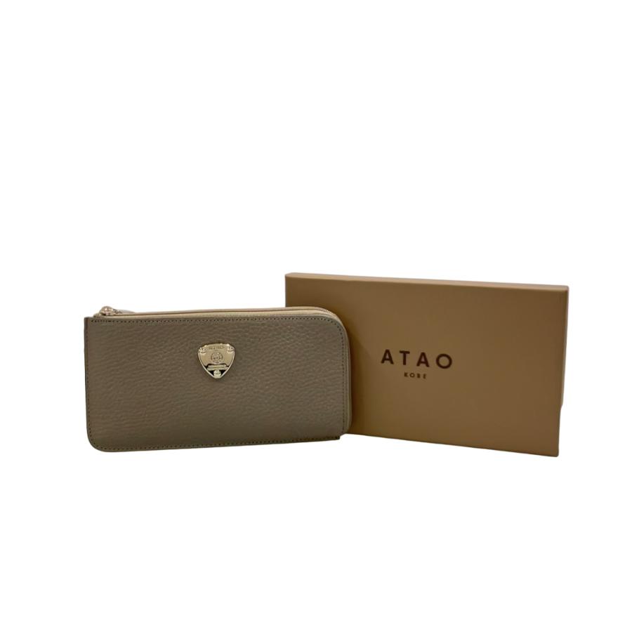 美品 アタオ 長財布 L字ファスナー レディース ATAO 中古 : Rehello by