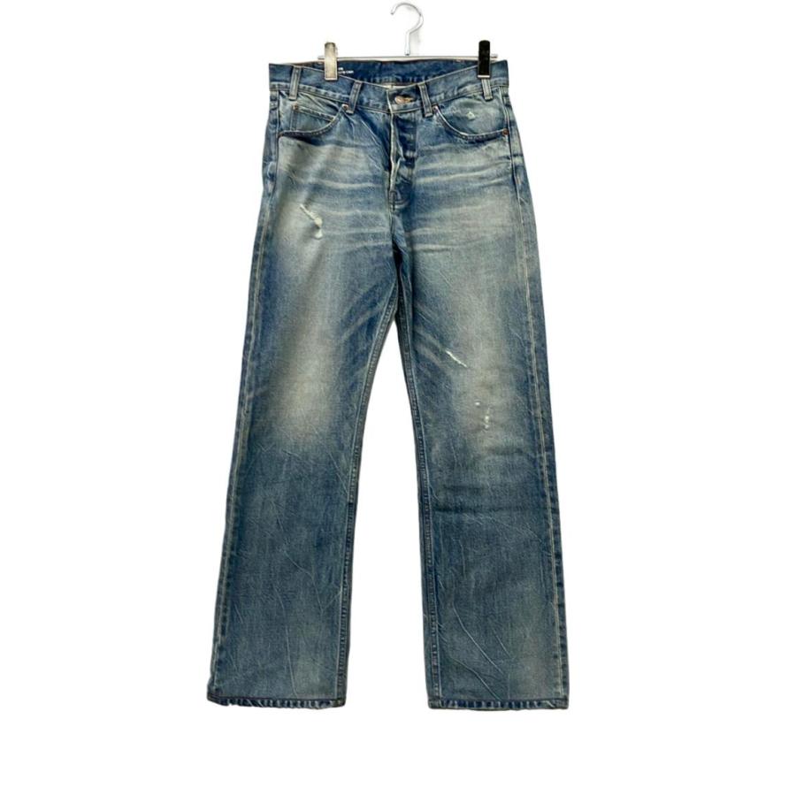 セリーヌ デニムパンツ ウォッシュド加工 ダメージ加工 ミドルライズ