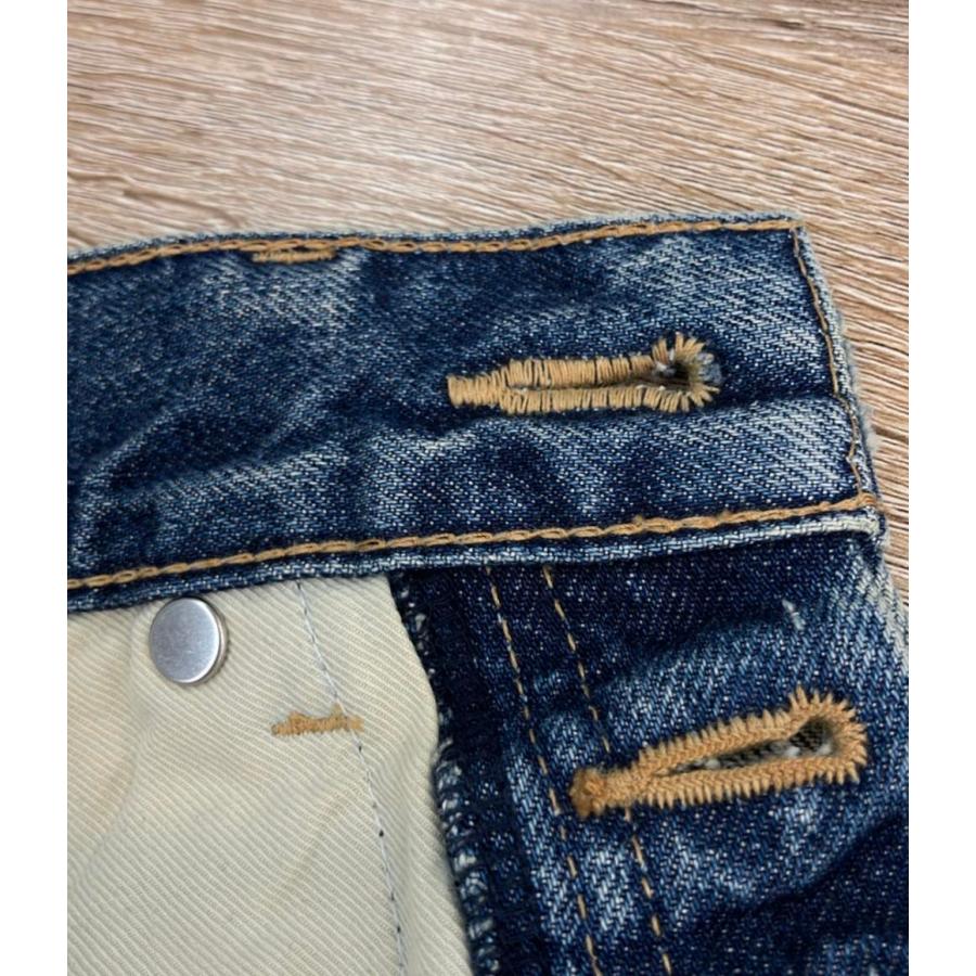 セリーヌ デニムパンツ ウォッシュド加工 ダメージ加工 ミドルライズ