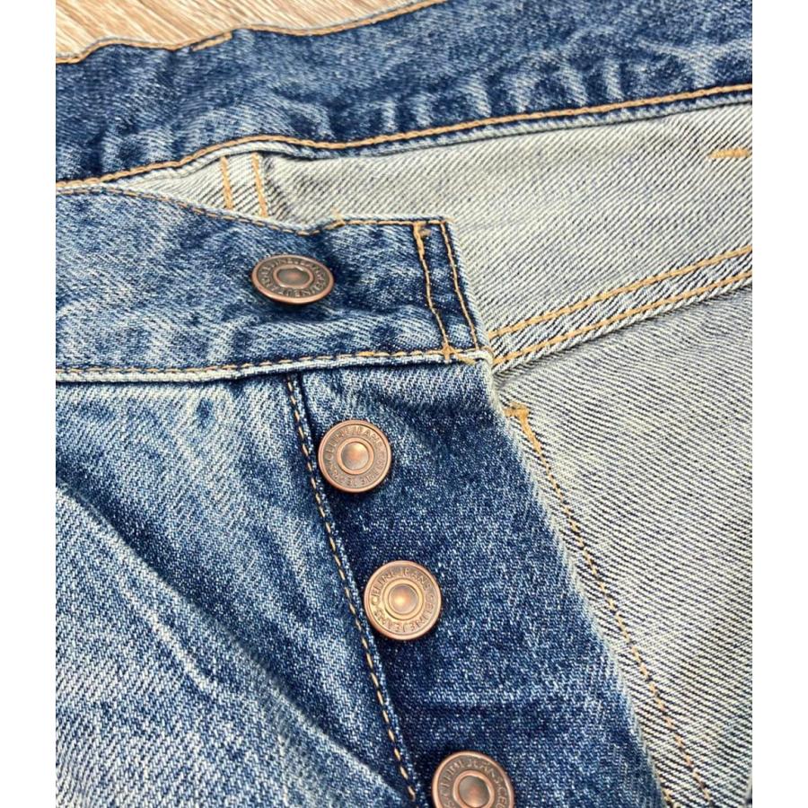 セリーヌ デニムパンツ ウォッシュド加工 ダメージ加工 ミドルライズ
