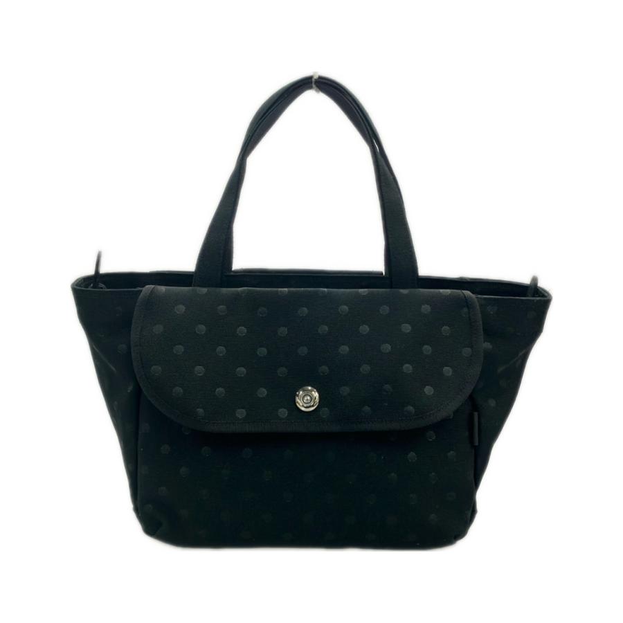 PORTER GIRL ポーターガール　ドット柄　デイジートートバッグ　ブラック 美品 ポーターガール トートバッグ ハンドバッグ 水玉 デイジー
