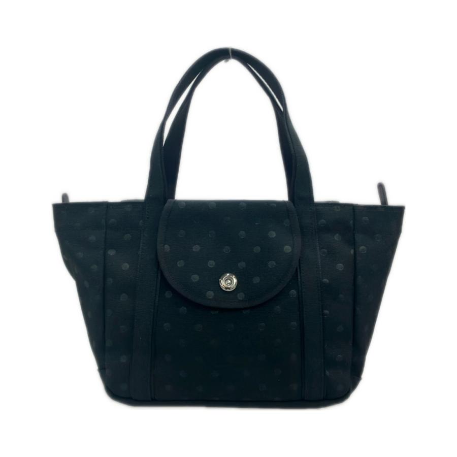 PORTER GIRL ポーターガール　ドット柄　デイジートートバッグ　ブラック 美品 ポーターガール トートバッグ ハンドバッグ 水玉 デイジー