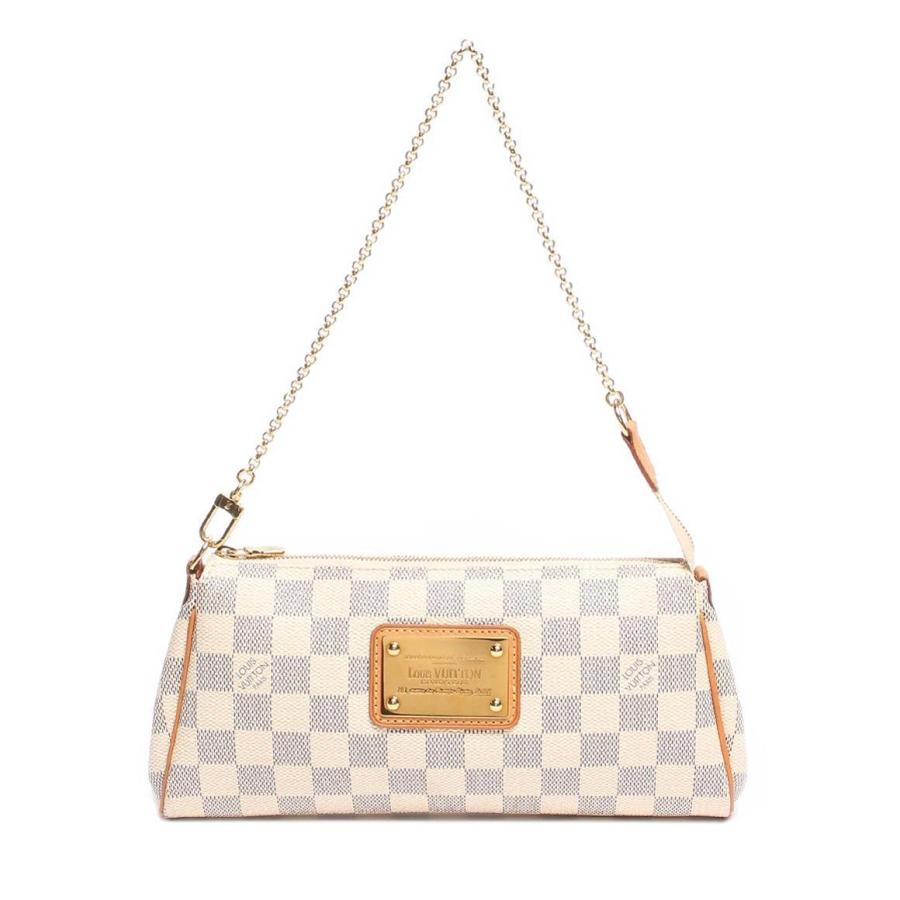 ルイヴィトン ショルダーバッグ ゴールド金具 エヴァ ダミエ アズール 