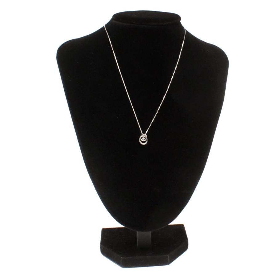 美品 スタージュエリー ネックレス Pt950 ダイヤ 0.04ct レディース