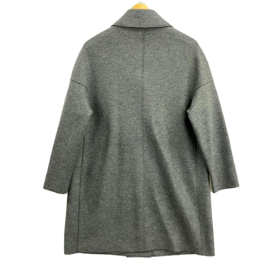 HARRIS WHARF LONDON チェスターコート グレー 美品 ハリスワーフロンドン ドロップショルダーチェスターコート