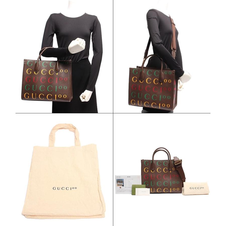 グッチ トートバッグ ショルダーバッグ レザー ゴールド金具 100周年 